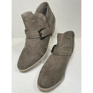 Very Volatile Los Angeles Ankle Booties Grey Buckle Womens 8.5 EUC